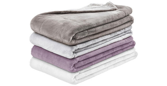 FELLDECKE YUKON 150/200 cm  - Silberfarben, Design, Textil (150/200cm) - Novel