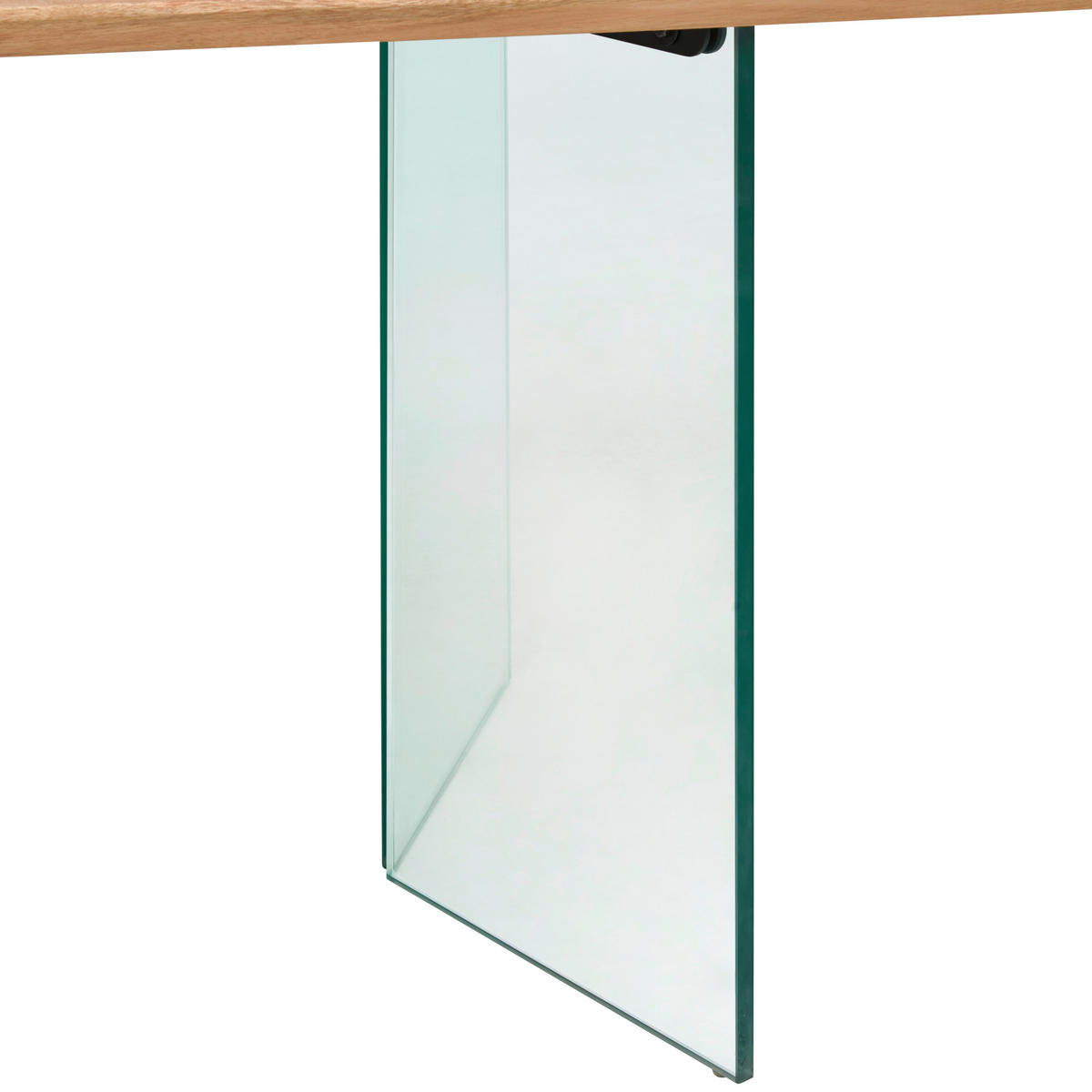STOL ZA BLAGOVAONICU  boje bagrema  drvo, staklo      - boje bagrema/prozirno, Moderno, staklo/drvo (200/76/100cm) - Livetastic