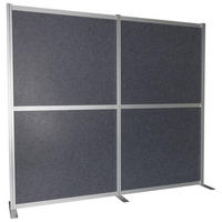 TRENNWAND Metall, Kunststoff, Textil Grau  - Grau, Basics, Kunststoff/Textil (193,5/167,3cm) - MID.YOU