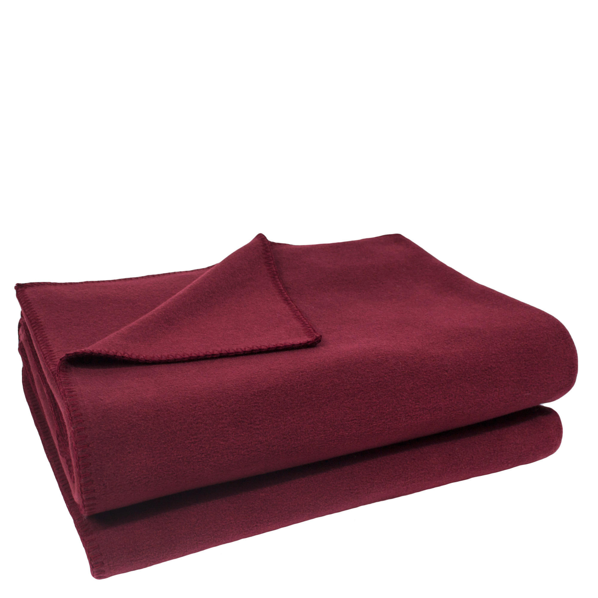 FLEECEDECKE Soft-Fleece 160/200 cm  - Weinrot, KONVENTIONELL, Textil (160/200cm) - Zoeppritz