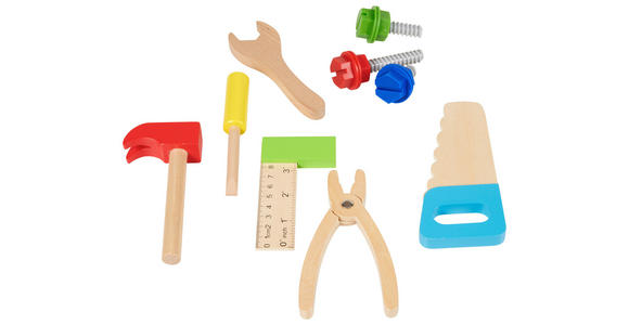 KINDERWERKZEUGSET  - Blau/Gelb, Trend, Holz/Textil (42,5cm) - My Baby Lou