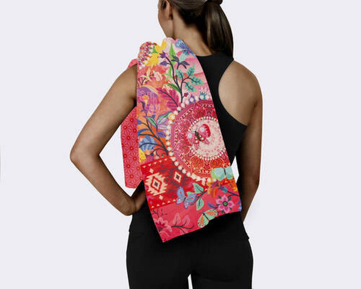 SPORTHANDTUCH 50/100 cm Multicolor  - Multicolor, Trend, Textil (50/100cm)