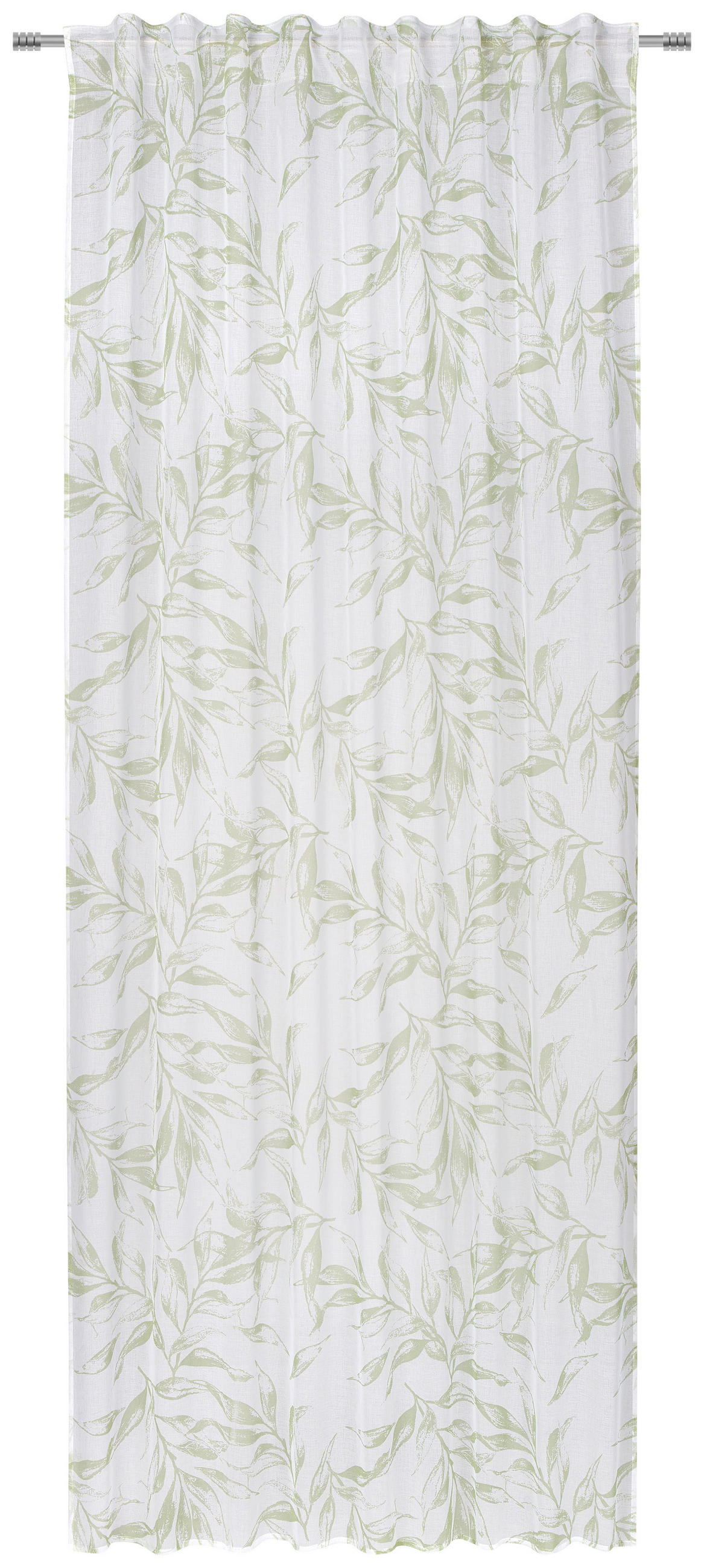 HOTOVÝ ZÁVES, polopriehľadné, 140/245 cm - zelená, Design, textil (140/245cm) - Esposa