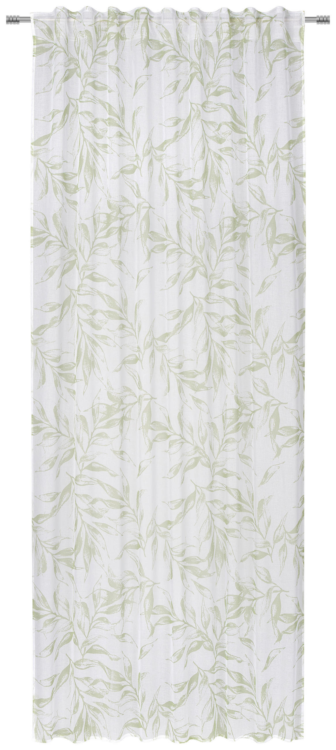 HOTOVÝ ZÁVES, polopriehľadné, 140/245 cm - zelená, Design, textil (140/245cm) - Esposa
