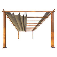 PERGOLA 505/236/350 cm   - Hellbraun, Basics, Kunststoff/Metall (505/236/350cm)