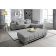 ECKSOFA  in Mikrofaser Hellgrau  301/207 cm  - Chromfarben/Hellgrau, Design, Textil/Metall (301/207cm) - Xora