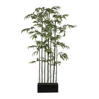 KUNSTPFLANZE Bambus 150 cm  - Schwarz/Grün, Basics, Holz/Kunststoff (150cm)