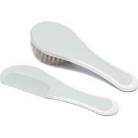 BABYKAMM UND BÜRSTE 2tlg. Fabulous   - Pastellgrün/Weiß, Trend, Kunststoff/Textil (5,6/16,4cm) - Bebe Jou