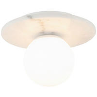 DECKENLEUCHTE 28/19 cm   - Weiß, Design, Glas/Stein (28/19cm) - Collet's Monde