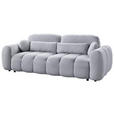 SCHLAFSOFA  mit Webstoff Grau  - Schwarz/Grau, KONVENTIONELL, Kunststoff/Textil (262/93/117cm) - Carryhome