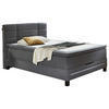 BOXSPRINGBETT 140/200 cm  in Grau  - Schwarz/Grau, Design, Kunststoff/Textil (140/200cm) - Boxxx