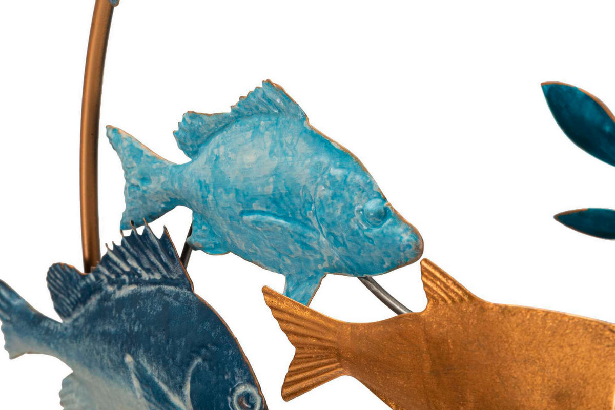 Wanddeko Marine Metall, Holzwerkstoff  - Basics, Holzwerkstoff/Metall (77/5/63cm)