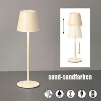 AKKU-TISCHLEUCHTE Viletto 11/28-36 cm  - Sandfarben/Limette, Design, Metall (11/28-36cm)