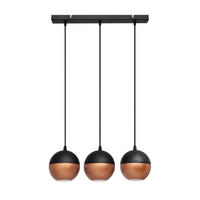 HÄNGELEUCHTE MIDWAY 45/12/80 cm   - Schwarz/Kupferfarben, Trend, Metall (45/12/80cm)