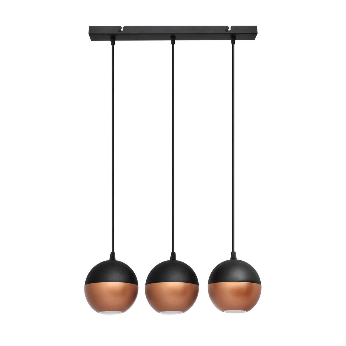 HÄNGELEUCHTE MIDWAY 45/12/80 cm   - Schwarz/Kupferfarben, Trend, Metall (45/12/80cm)