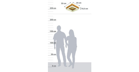 LED-Deckenleuchte Ariana - Goldfarben, ROMANTIK / LANDHAUS, Kunststoff/Metall (35/10,5cm) - James Wood