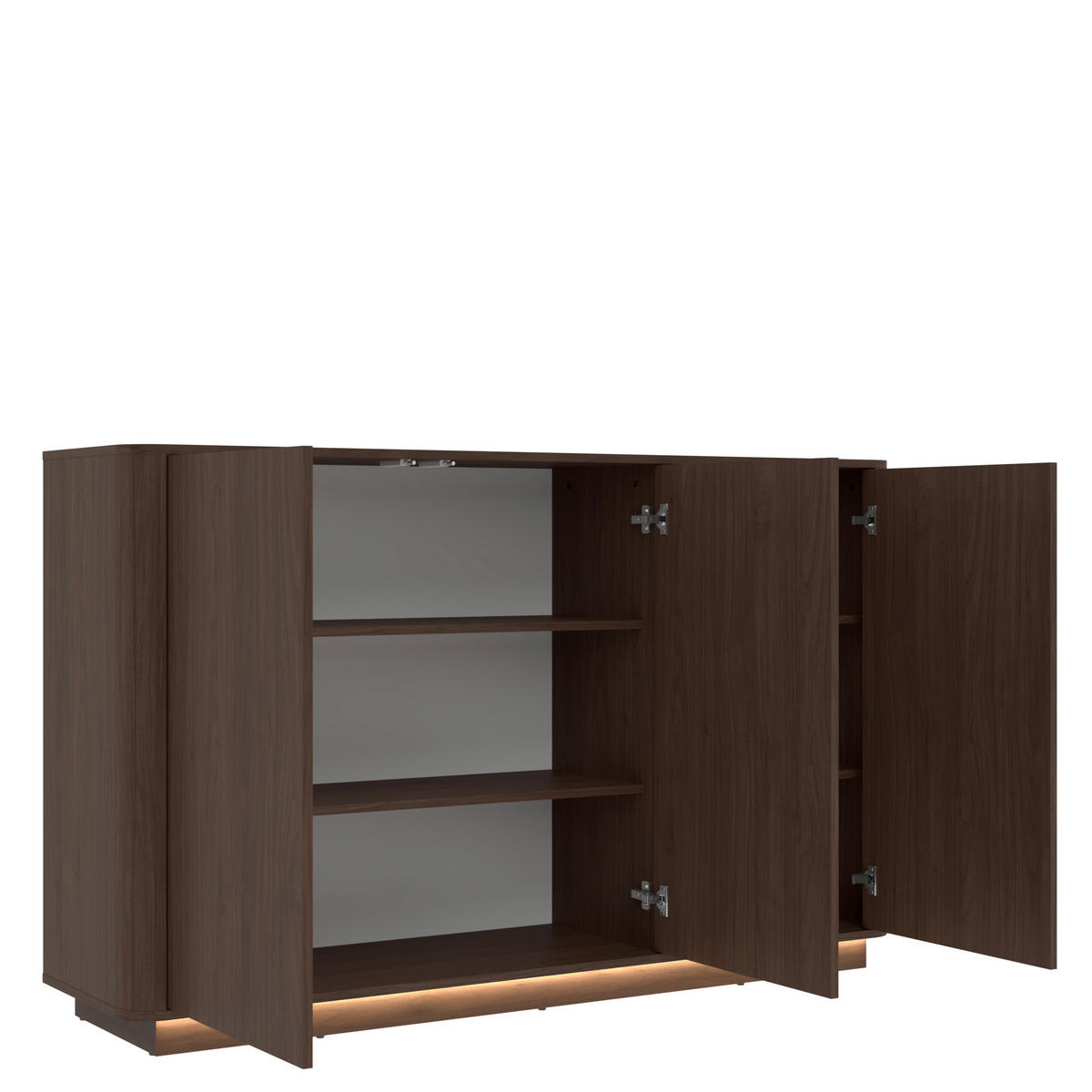 KOMMODE , 164,4/101,2/40 cm,  - Walnussfarben, Design, Holzwerkstoff (164,4/101,2/40cm) - MID.YOU