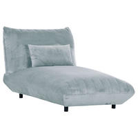 LIGGFÅTÖLJ i plysch mintgrön  - mintgrön/svart, Klassisk, textil/plast (100/86/166cm) - MID.YOU