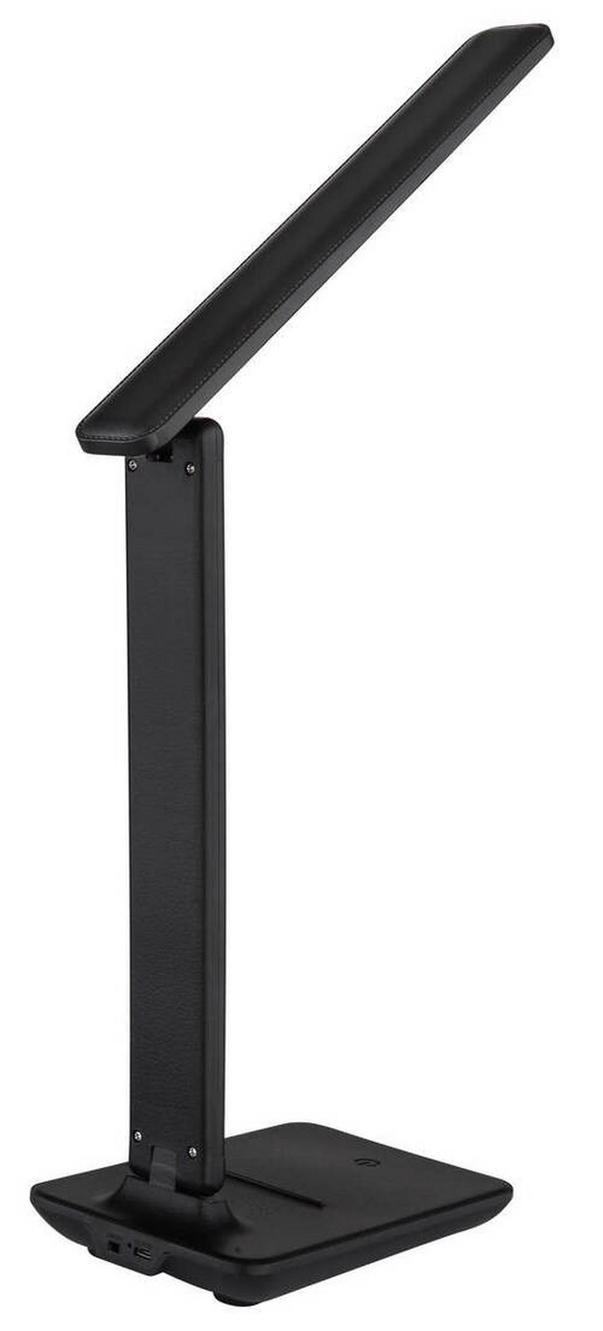 LED-SVETILKA ZA PISALNO MIZO     28/11,5/50 cm          - črna/opal, Design, umetna masa/usnje (28/11,5/50cm) - Globo