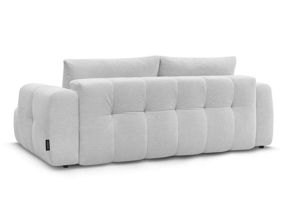 SCHLAFSOFA FUJI Leinenoptik Hellgrau  inkl.  - Hellgrau/Schwarz, MODERN, Kunststoff/Textil (251/113/88cm)
