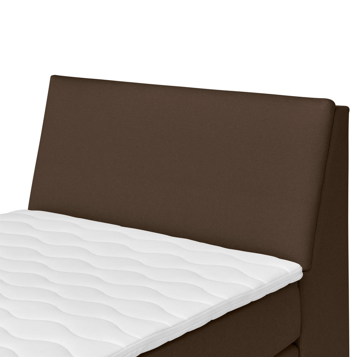 BOXSPRING-ÁGY 100/200 cm  barna  - barna/fekete, Modern, textil/fa (100/200cm) - MID.YOU