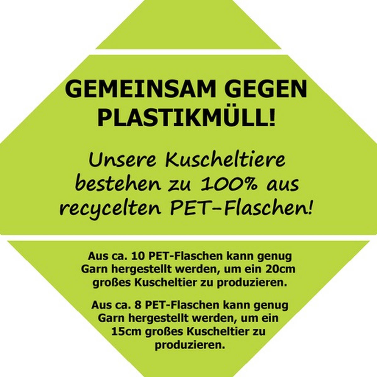 KUSCHELTIER ÖKO-Line  - Grau, Basics, Kunststoff (33 cmcm)