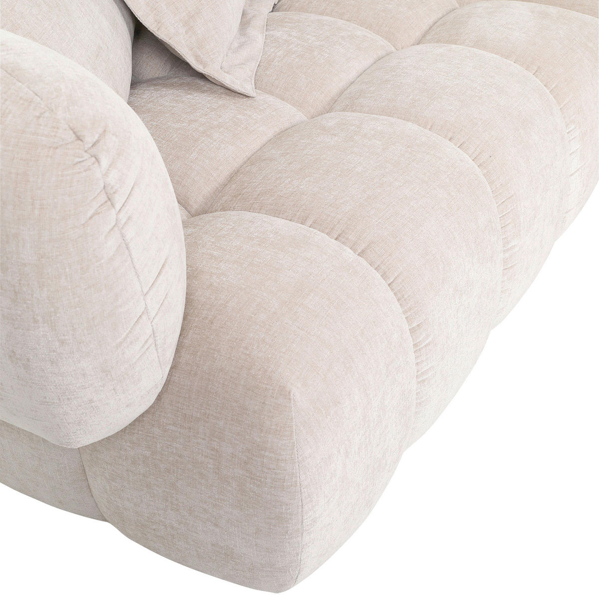 HÖRNSOFFA i flatväv beige  - beige/svart, Klassisk, textil/plast (262/156cm) - Carryhome
