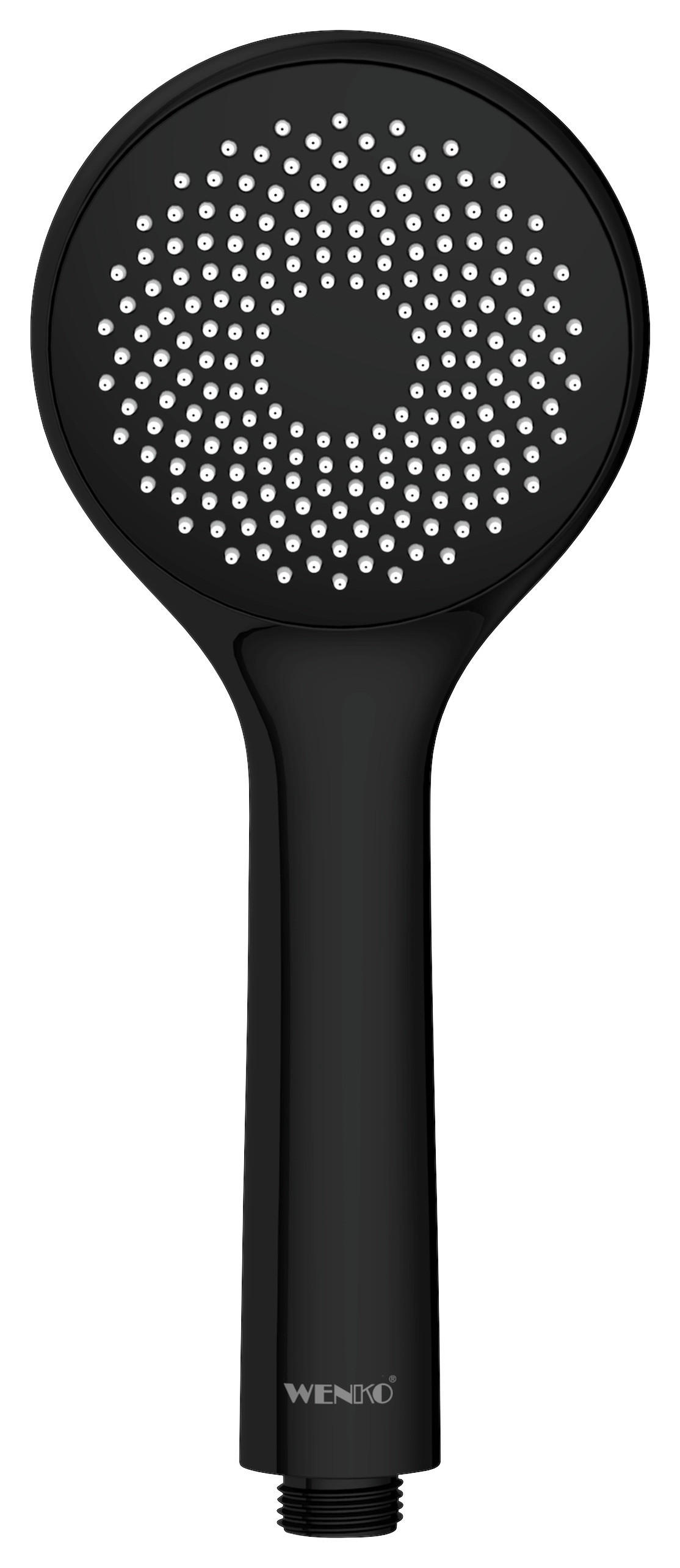 DUSCHKOPF   - Schwarz, Basics, Kunststoff (9,5cm) - Wenko