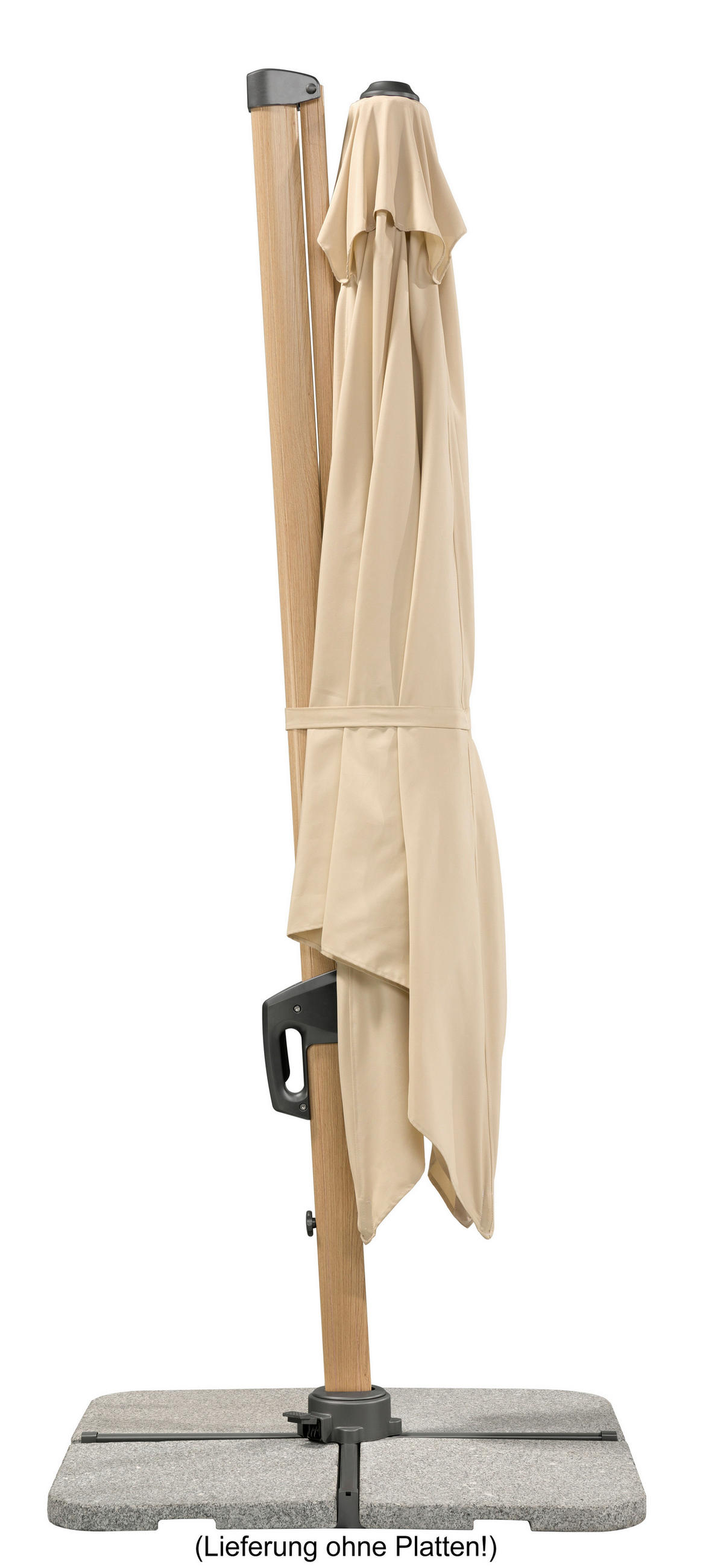 AMPELSCHIRM   - Eichefarben/Naturfarben, Basics, Textil/Metall (358/263/300cm) - Schneider