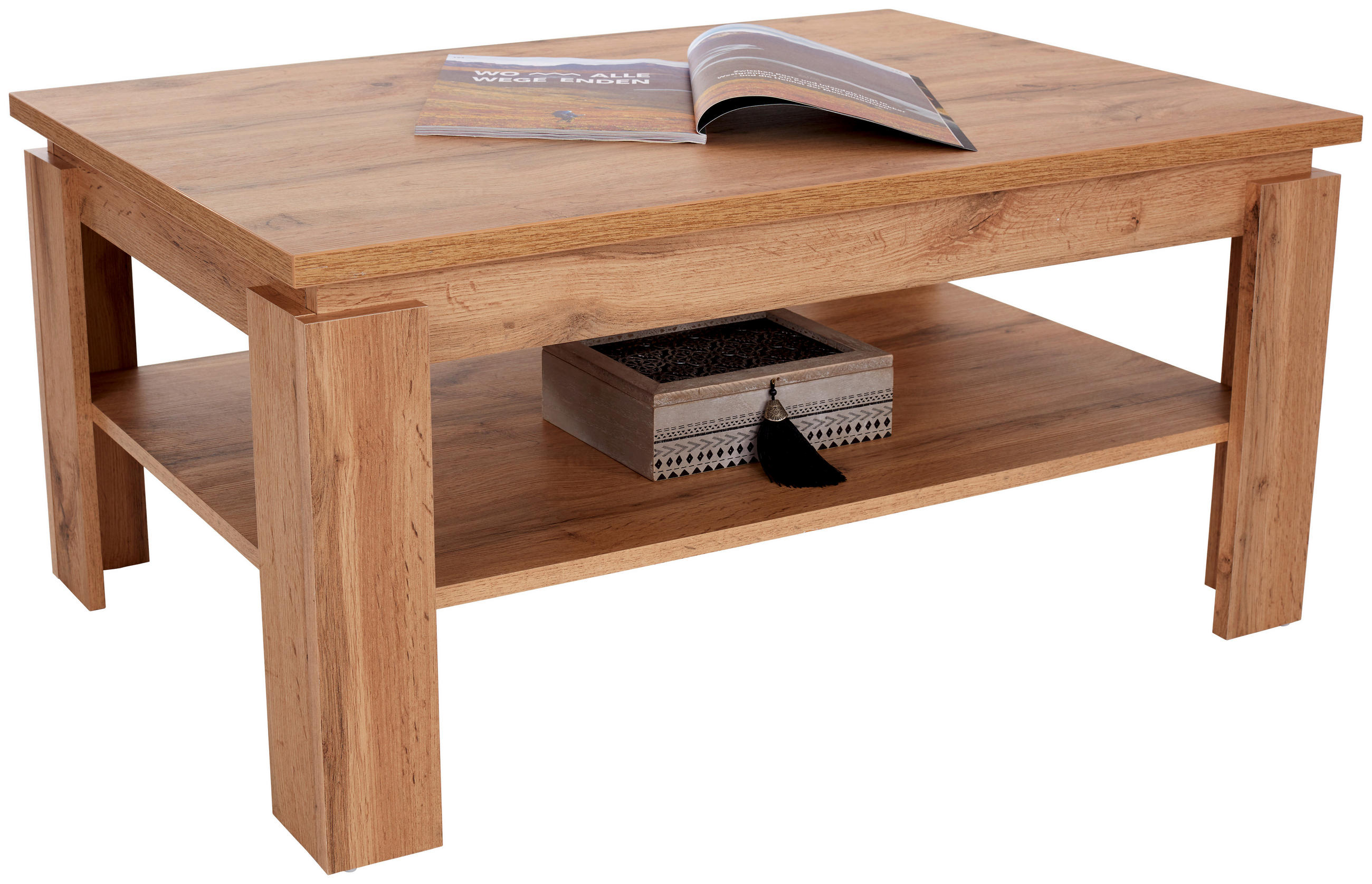 Couchtisch Mit Ablagefach Nizza 2, Wotan Eiche Dekor