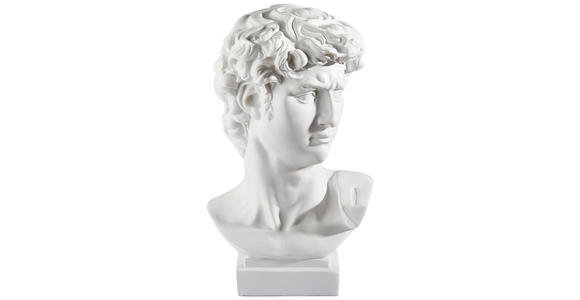 SKULPTUR - Weiß, LIFESTYLE, Kunststoff (18/30/16cm) - Ambia Home