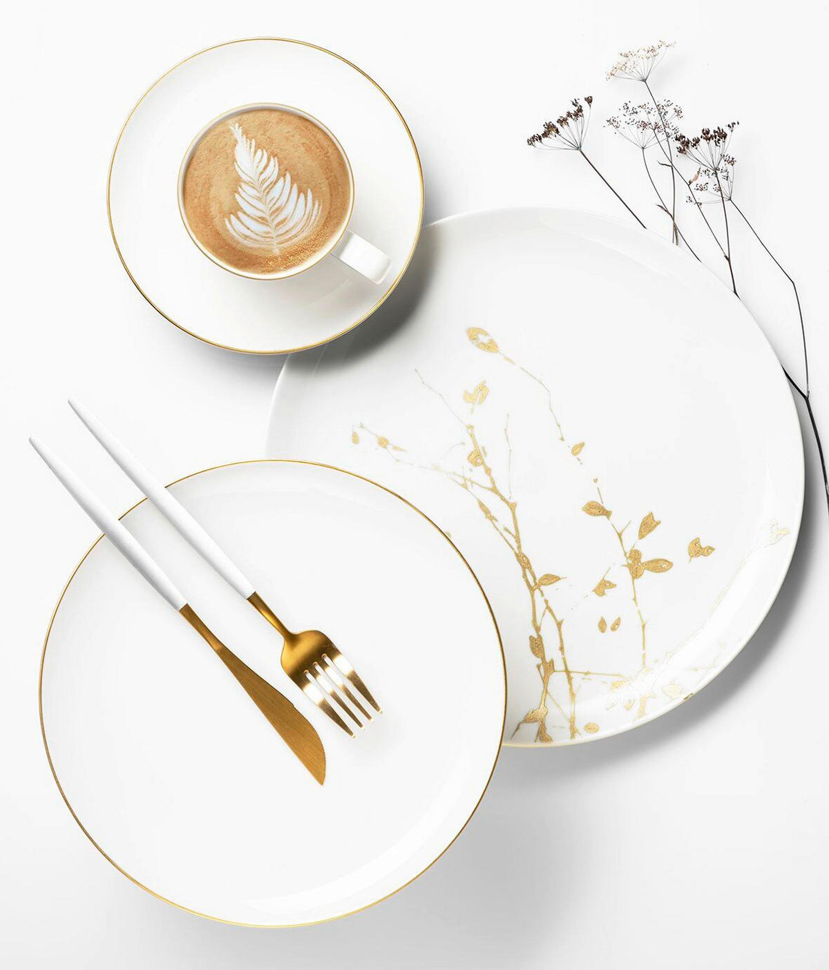 MISKA porcelán keramika 25 cm - bílá/barvy zlata, Basics, keramika (25cm) - Seltmann Weiden