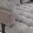 ECKSOFA  in Flachgewebe Braun  195/263 cm  - Schwarz/Braun, KONVENTIONELL, Textil/Metall (195/263cm) - Carryhome