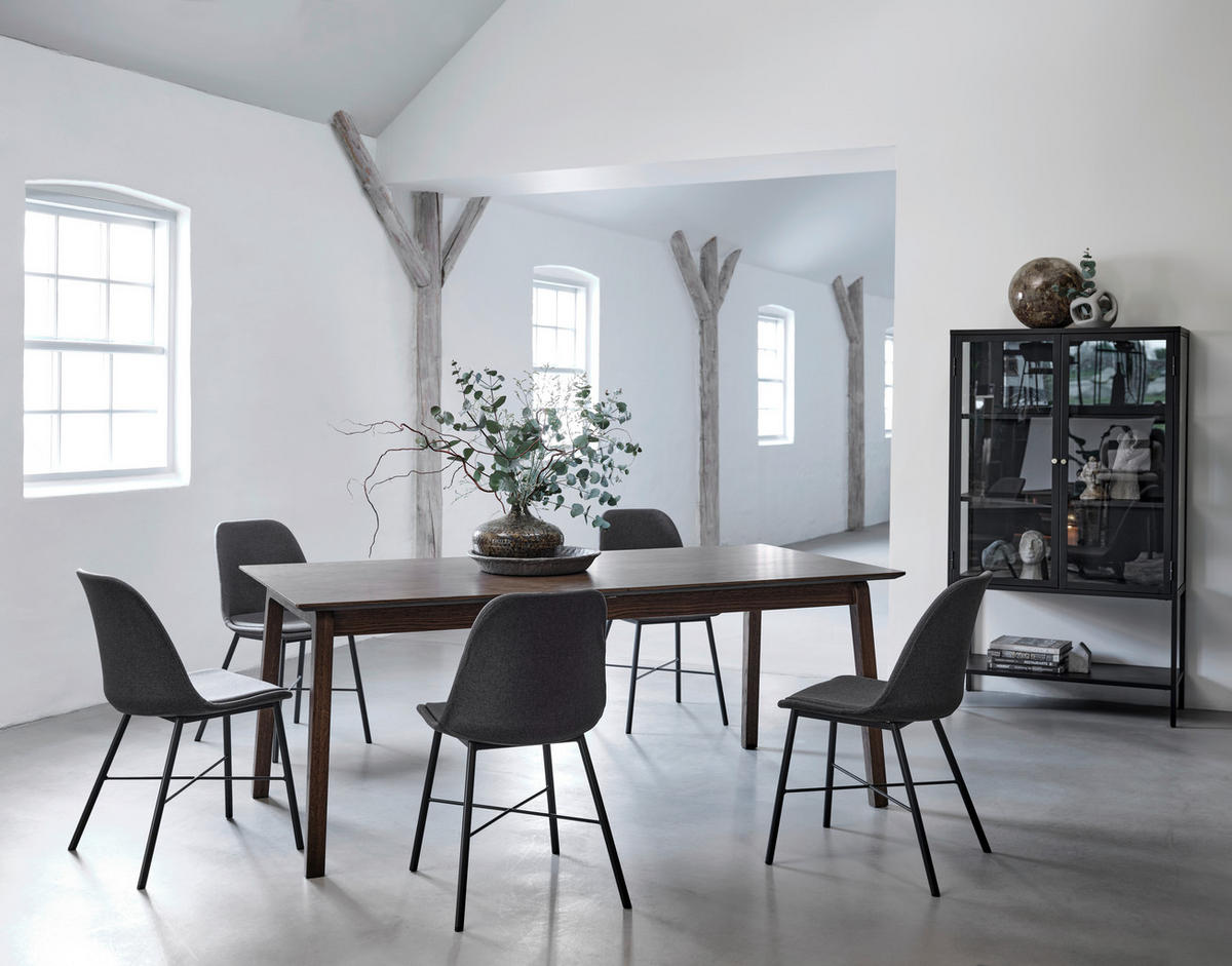 HÖG BYRÅ svart  90/160/40 cm  - svart/guldfärgad, Trend, metall/glas (90/160/40cm) - Xora