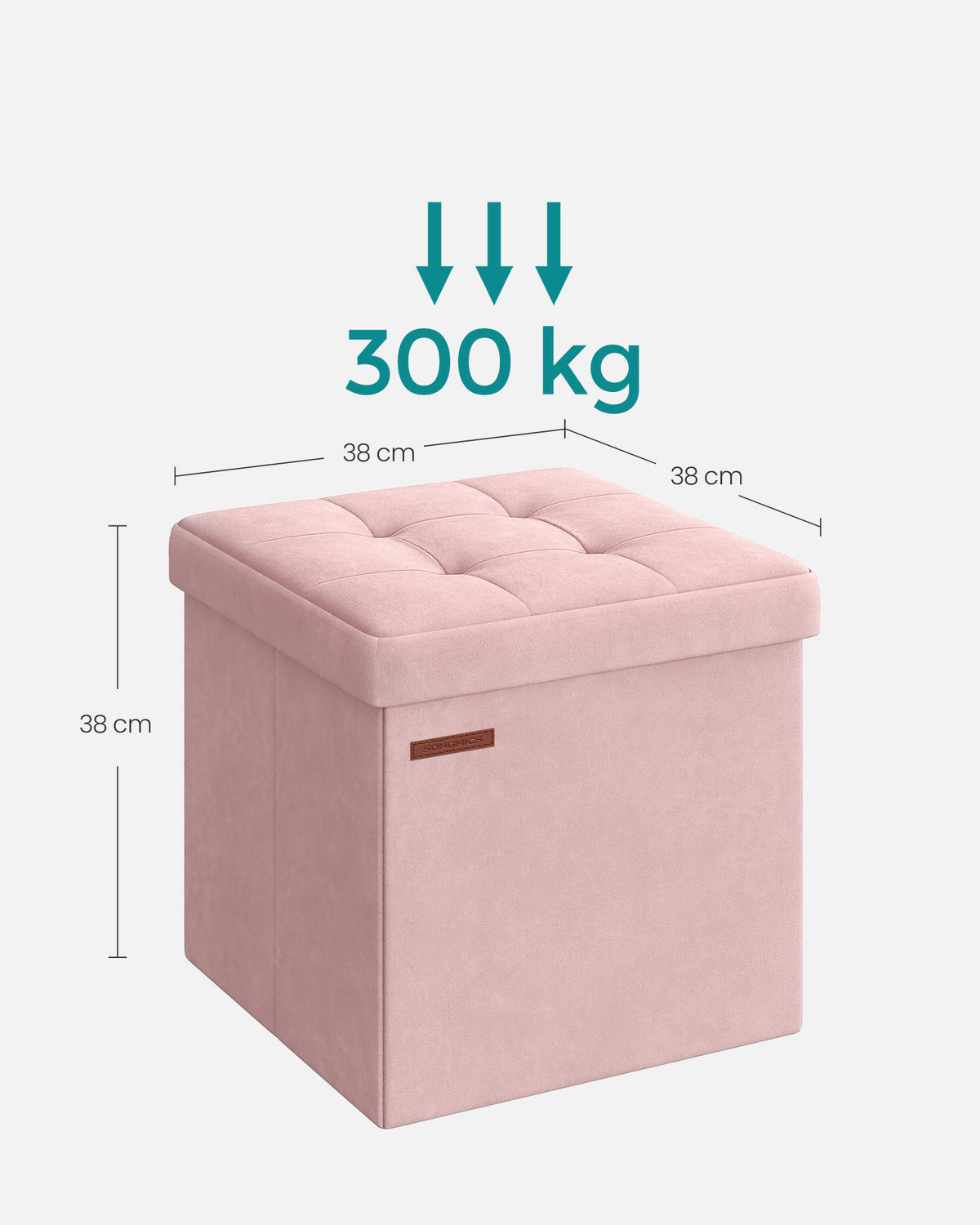 SITZBOX  - Rosa, Basics, Textil (38/38/38cm)