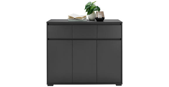 KOMMODE 120/103/48 cm in Anthrazit - Anthrazit, Design, Holzwerkstoff/Kunststoff (120/103/48cm) - Carryhome