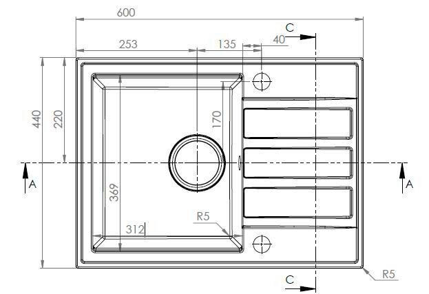 SET SUDOPERA I SLAVINE  60/44 cm          - crna, Basics, kamen (60/44cm)