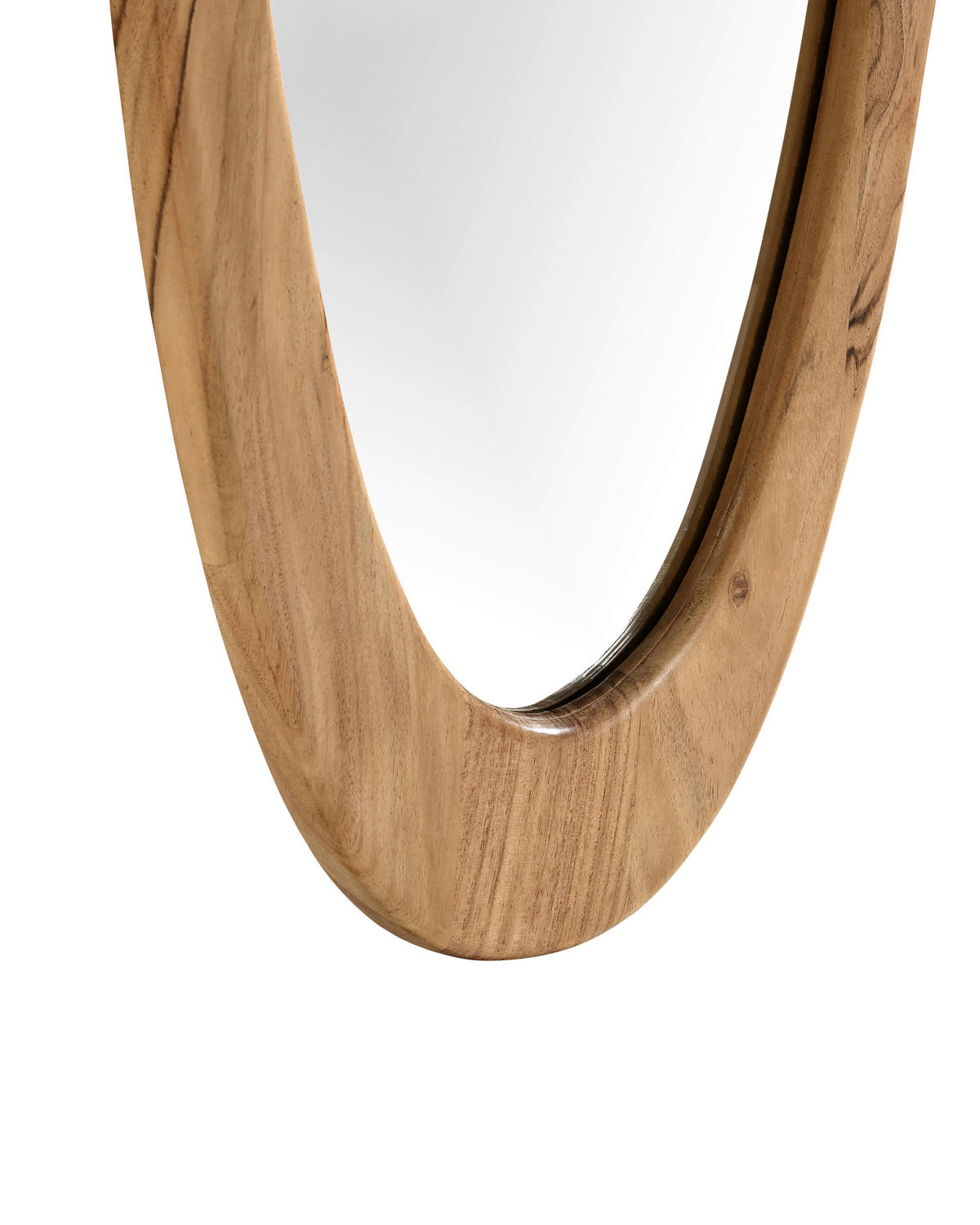 STENSKO OGLEDALO, 60/165/2,5 cm les, steklo  - barve akacije, Design, steklo/les (60/165/2,5cm) - Landscape