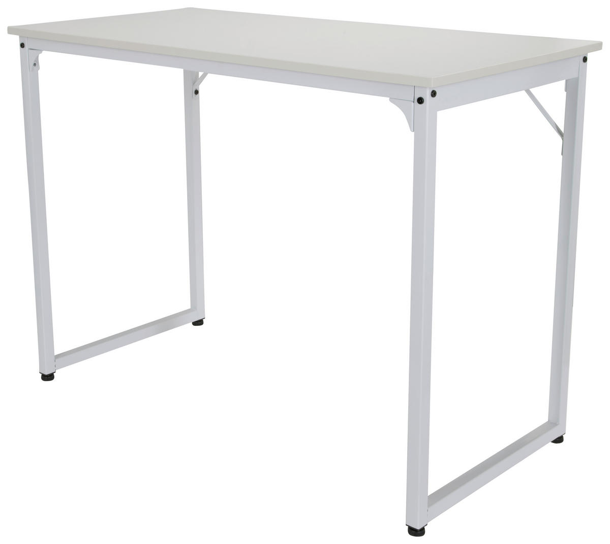 SKRIVBORD 120/50/74 cm  i vit  - vit, Basics, metall/trämaterial (120/50/74cm) - MID.YOU