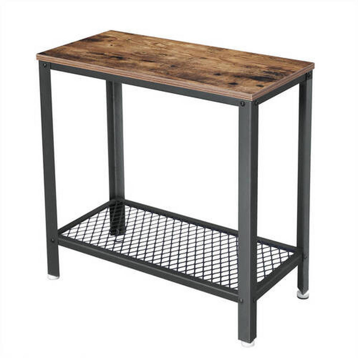 BEISTELLTISCH Braun, Schwarz rechteckig  - Schwarz/Braun, Trend, Holzwerkstoff/Metall (60/60/30cm) - Boxxx