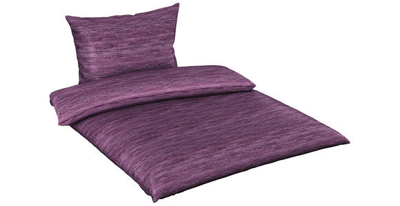 BETTWÄSCHE CARO Satin 140/200 cm - Mauve, KONVENTIONELL, Textil (140/200cm) - Novel