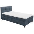 BOXBETT 120/200 cm  in Blaugrau  - Blaugrau, Basics, Holzwerkstoff/Textil (120/200cm) - Xora