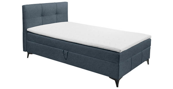 BOXBETT 120/200 cm  in Blaugrau  - Blaugrau, Basics, Holzwerkstoff/Textil (120/200cm) - Xora