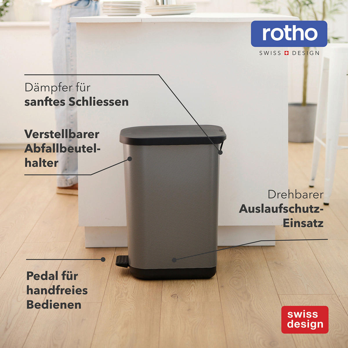 TRETEIMER   - Basics (28.5/51.3/38.3cm) - Rotho