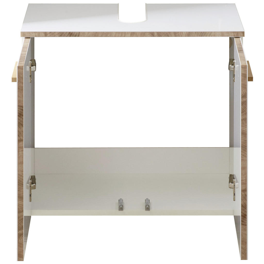 Thumbnail - Xora Waschbeckenunterschrank, Weiß, Holz, 60x53x33 cm, Made in Germany, hängend, Badezimmer, Badezimmerschränke, Waschbe...