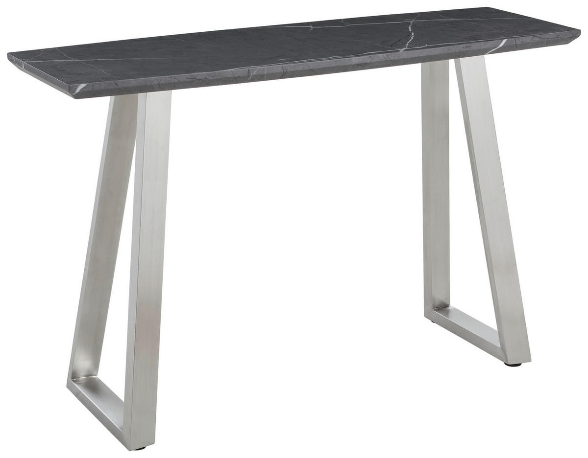 KONSOLENTISCH in Metall, Holzwerkstoff 120/40/76 cm    - Edelstahlfarben/Grau, MODERN, Holzwerkstoff/Metall (120/40/76cm) - MID.YOU