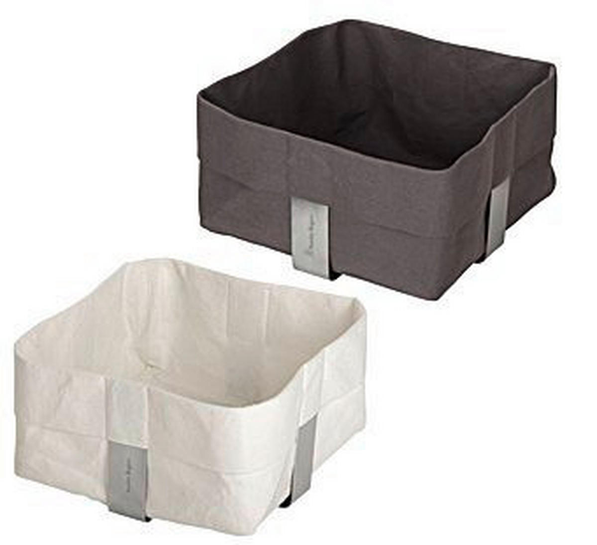 KOŠÍK NA CHLIEB - sivohnedá/béžová, Basics, kov/textil (20/10/20cm) - Stanley Rogers