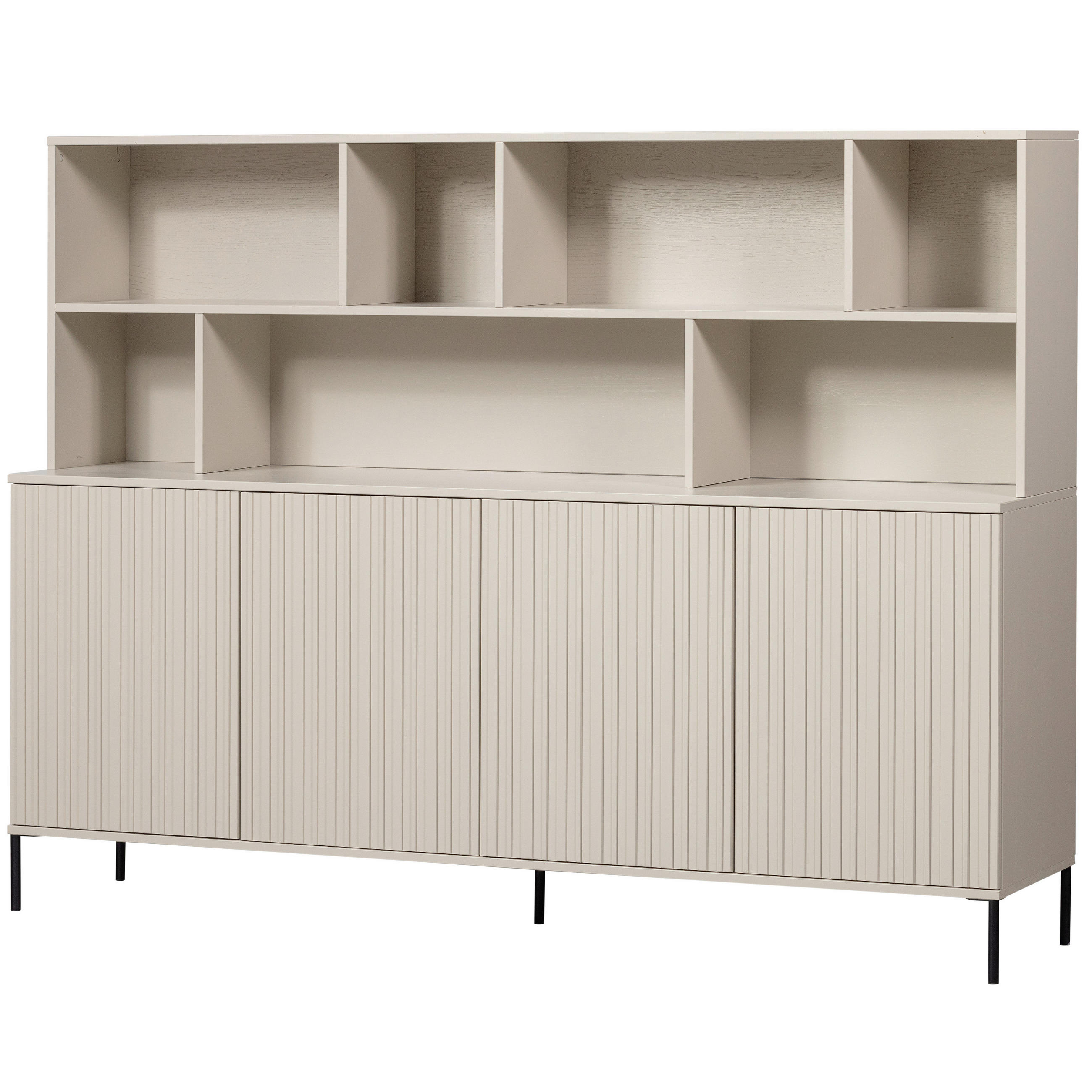 Livetastic Buffet Gravure Grau 200x150x44 cm