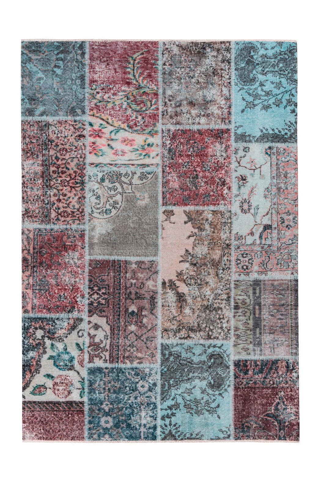 FLACHWEBETEPPICH 80/150 cm Toska 225 Multi / Rot Rot  - Rot, KONVENTIONELL, Textil (80/150cm)