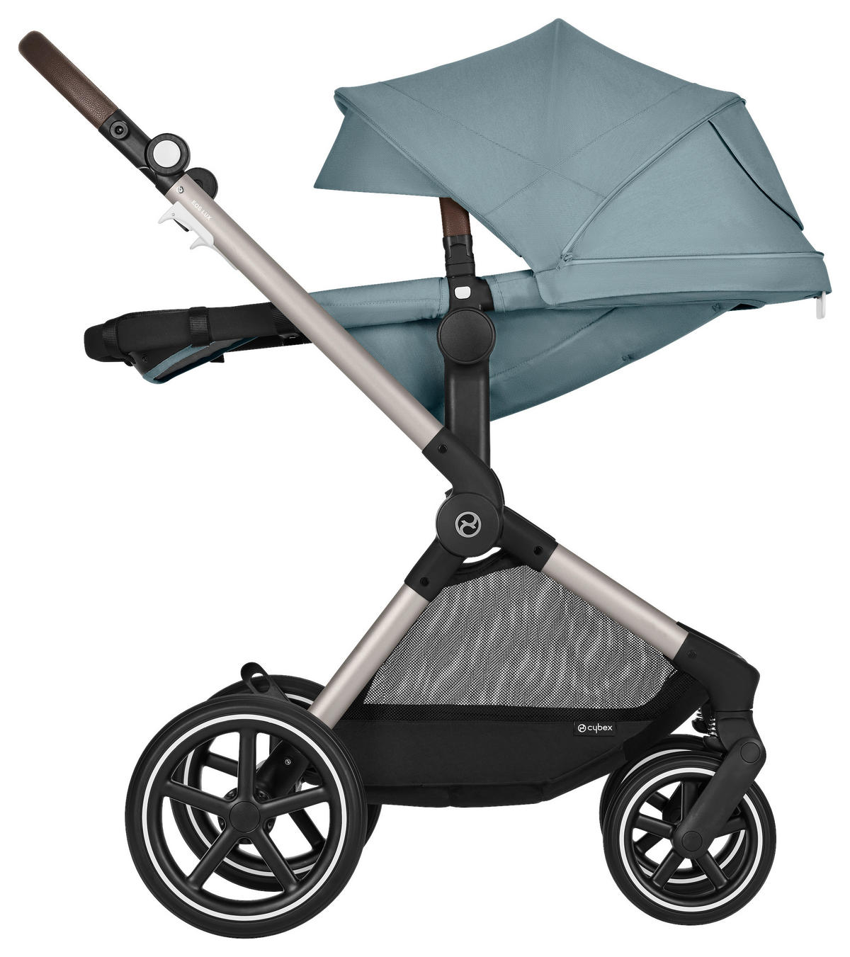 KINDERWAGENSET Eos Lux  - Alufarben/Hellblau, Basics, Textil/Metall (85/61/116cm) - Cybex